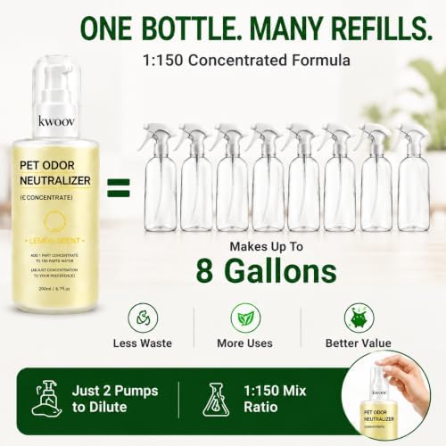 Pet Odor Eliminator Bio-Enzyme Concentrate Refill, Makes 8 Gal