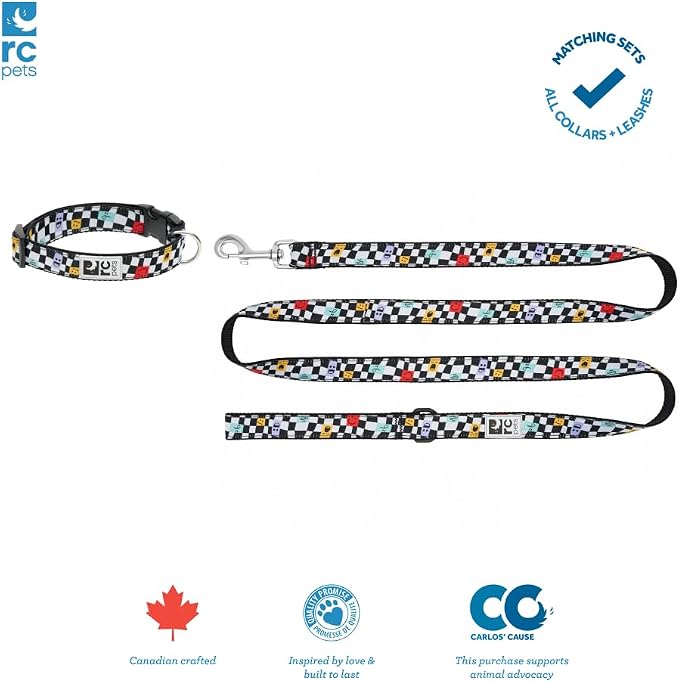RC Pets 1 Inch Adjustable Dog Clip Collar, Medium, Watermelon