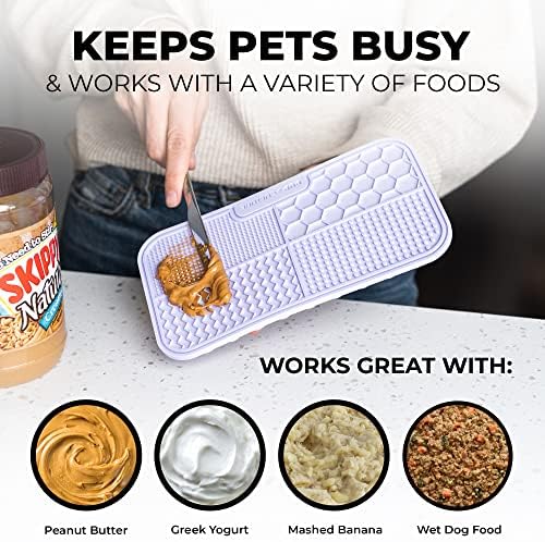 Pup Culture Dog Lick Mat for Dogs, Feeding Pad for Anxious Pets Plus 4 Different Puzzles for Mental Stimulation for Dogs - Supports Mental, Dental, and Digestive Health, Bite Resistant and Heavy Duty