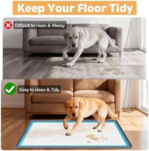 51" x26" Pee Pad Holder for Dogs Lanstics Puppy Pad Holder Grey