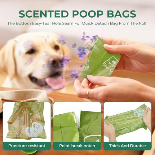 Dyforce Dog Poop Bags Rolls with Dispenser 600 Count Value Pack