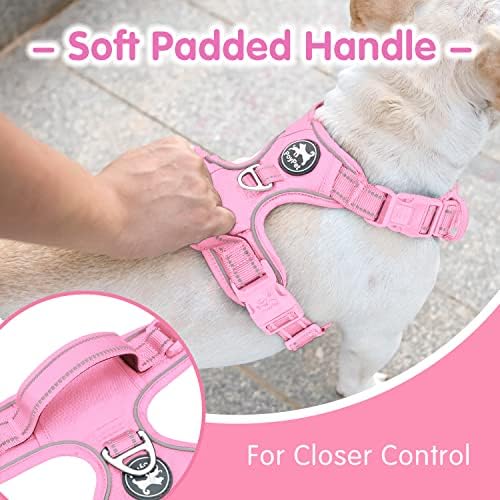 PoyPet Dog Harness and Leash Set, No Pull Vest with Front Clip and Handle