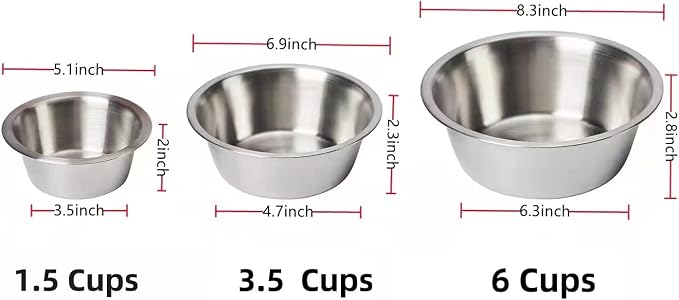 FOYO Elevated Dog Bowls, Raised Dog Food and Water Bowls,Wall Mounted Pet Comfort Feeding Bowls for Small Dogs and Cats