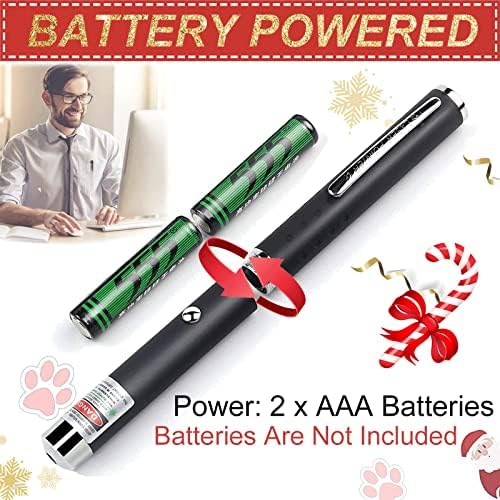 MEUSNO 3 Pack Cat Laser Pointer Toy, Red Green Cat Laser Pointer for Cats Dogs Indoor Chaser Cats Dog Pet Laser Toy Laser Light Pointer, Small Laser Pet Toy Geese Deterrent