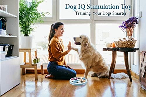 Joansan Interactive Dog Puzzle Game Toys, Dog Enrichment Toys for Puppy Mentally Stimulating Treat Dispenser Dog Treat Puzzle Feeder for Small,Medium and & Large Dogs Treat Training (Blue)