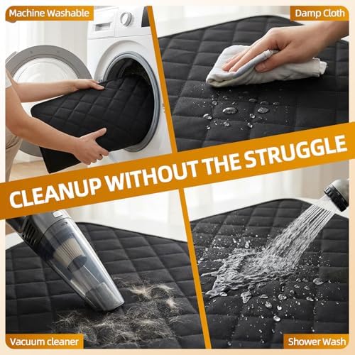 Dog Car Seat Cover for Back Seat – Waterproof Hammock for Cars, SUVs & Trucks, Heavy-Duty Non-Slip Backseat Protector, Easy to Install & Machine Washable, Pet Hammock Style Seat Cover