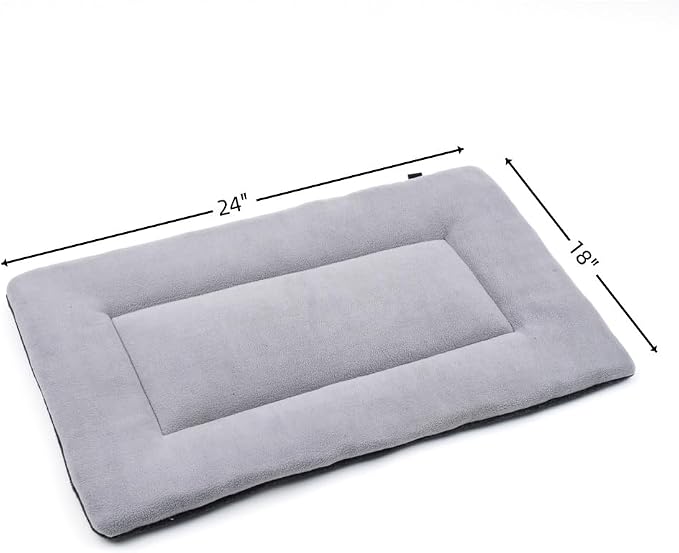 Pet Bed, Small Dog Bed 24 inch, Washable Flat Pet Bed, Reversible Crate Pad | Double sided dog mat, machine washable pet bed, dog beds for small dogs, flat dog bed, puppy bed