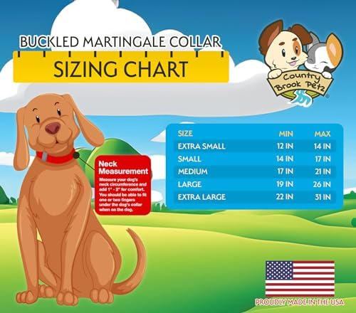Martingale Dog Collar - Heavy Duty Nylon Adjustable Martingale Dog Collar with Plastic Buckle for Small Medium Large Breeds - 30+ Colors (5/8 Inch, Extra Small, Purple)
