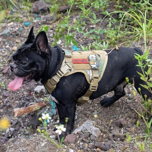 OneTigris Tactical Dog Harness with Handle No-Pull Adjustable for Large Dog
