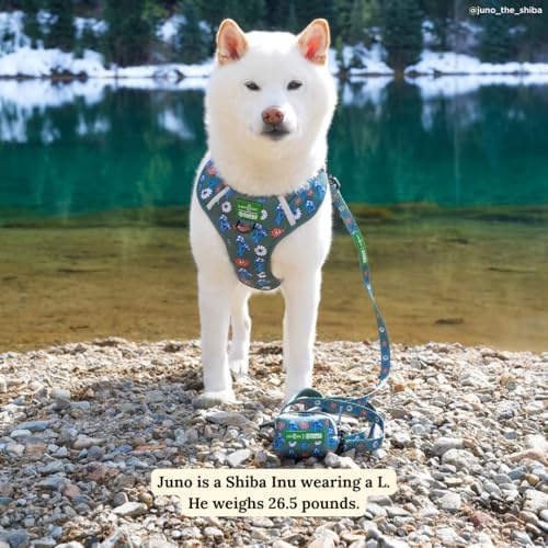 Lucy & Co. x Parks Project Power to the Parks Dog Poop Bag Holder and Dispenser, Clips to Leash, Water-Repellent Neoprene, Includes Refill Roll