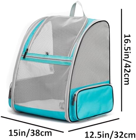 Breathable Cat Backpack Carrier, Upgraded Side-Access Full Ventilated Pet Carrier Backpack for Small Dog, Airline Approved Pet Travel and Hiking Backpack for Kitten