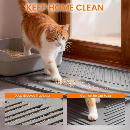 Cat Litter Box Mat Large Litter Trapping Mat for Cat