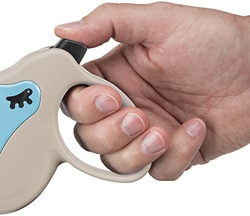 Ferplast Retractable Dog Lead Extendable Dog Leash, Amigo Tape MINI, Extending Tape, 3 m, max 12 kg, Light Blue