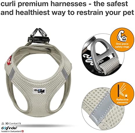 Curli Vest Harness Air-Mesh Skyblue S
