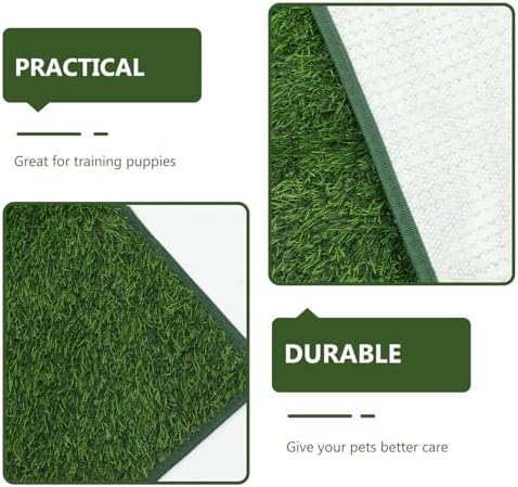 Decorative Fake Grass Pet Pee Pad Wear-Resistant Portable Mat for Dogs and Cats Use for Training and Pet Accessories