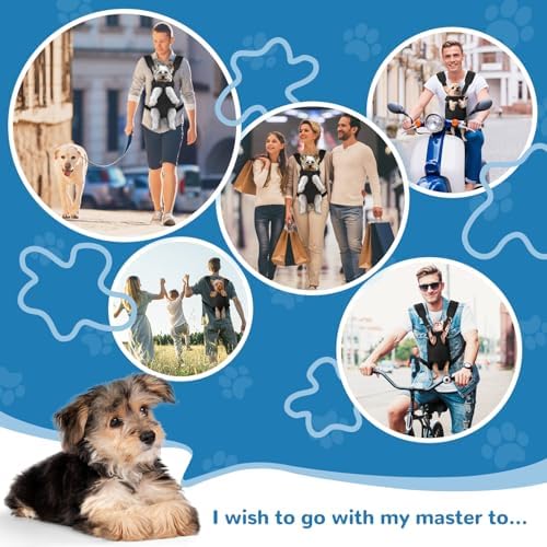 YUDODO Pet Dog Carrier Backpack Adjustable Front Carrier for Small Dog Cat