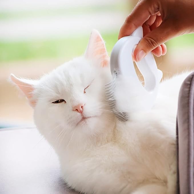 Leo's Paw The Original Pet Hair Removal Massaging Shell Comb | Soft Deshedding Brush Grooming and Shedding Matted Fur Remover Dematting tool for Long and Short Hair Cat Dog Puppy Bunny