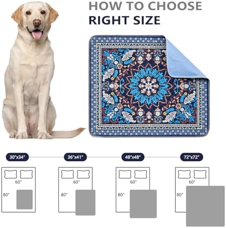 Qeils Washable Pee Pads, Super Absorbent Puppy Pads, 2 Pack 30"x34"