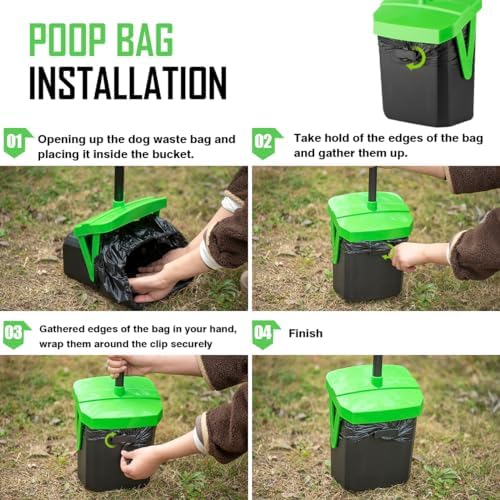 FUSBUNTY Dog Waste Bags, 100 Count Replacement Bags for Pooper Scooper