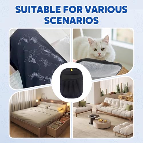 AIIONP Pet Hair Remover Electrostatic Gloves, Pet Hair Remover Gloves, Dogs Cats Hair Removal Tool