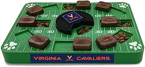 Pets First NCAA Virginia Cavaliers Puzzle Toy, Puzzle Treat Dog Toy, Interactive Dog Treat Toy, Dog Puzzle Feeding Slow Toy