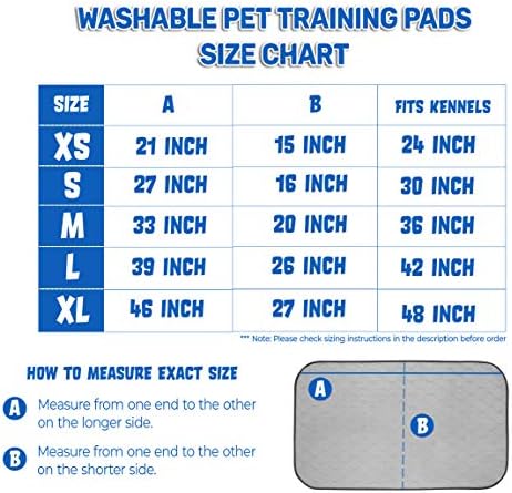 Pet Magasin Highly Absorbent Reusable Washable Pet Training Pads with Waterproof Bottom (Pack of 3) Grey Fit Standard Cage, M 33x20 (3pack)