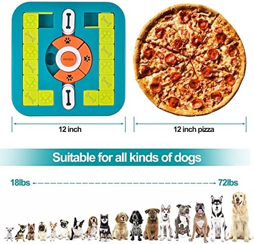 Dog Puzzle Toys, Treat Dispensing Dog Enrichment Toys for IQ Training and Brain Stimulation, Interactive Mentally Stimulating Toys as Gifts for Puppies, Cats, Dogs (M-Level 3)