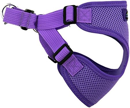 Doggie Design Dog Harness - No Choke Dog Harness, Dog Vest, Mesh Polyester, Pet Harness, Simple Step in and Go Design, Harness for Dog - Paisley Purple - M