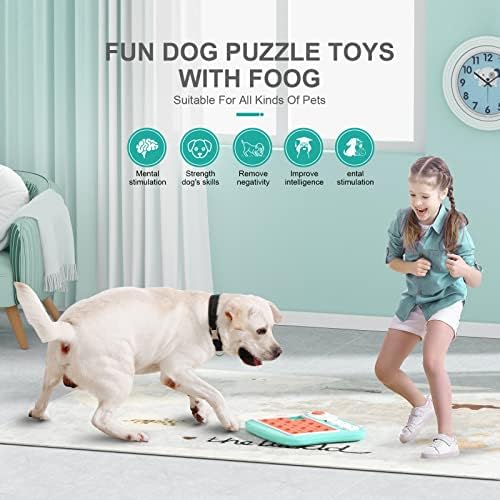 FOXMM Dog Puzzle Toys,Interactive Treat Puzzle Dog Toy for IQ Training