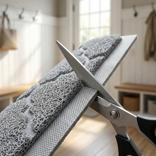 Cat Litter Mat Litter Trapping Mat, Non-Slip, Less Waste Cat Litter Box Mat,Door mats, Entrance mats，Waterproof, Anti Slip, and pet Urine Resistant，47" x 36" LightBlue