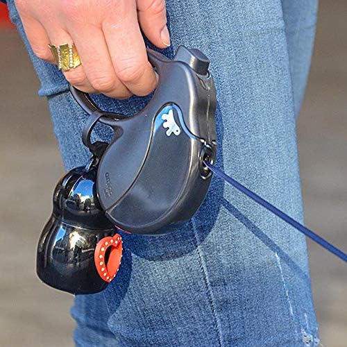 Ferplast Retractable Dog Lead Extendable Dog Leash Amigo Tape S, Extending Tape, 5 m, Max 15 kg, Light Blue