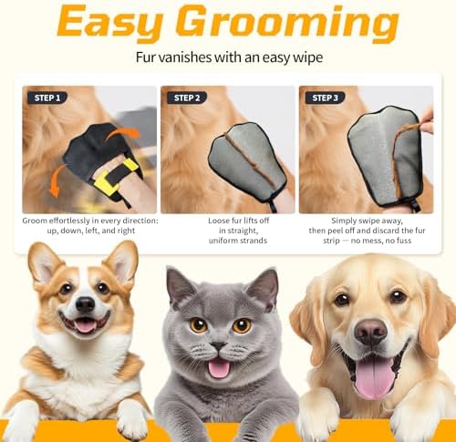 Pet Hair Remover 3-Pack,Dog Cat Fur Removal Tool,Portable Carpet Scraper