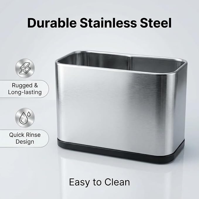 Full Metal Cat Litter Scoop with Holder, Stainless Steel Cat Litter Scooper Holder, Aluminum Kitty Scoop Captures All Clumps, Heavy Duty Kitty Metal Scooper with Non-Slip Handle
