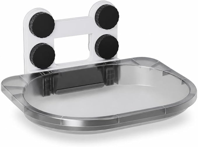 Suction Window Perch for s Window Seat - for Pets | for Lounging, Transparent Gray, Fully Transparent, Unobstructed View
