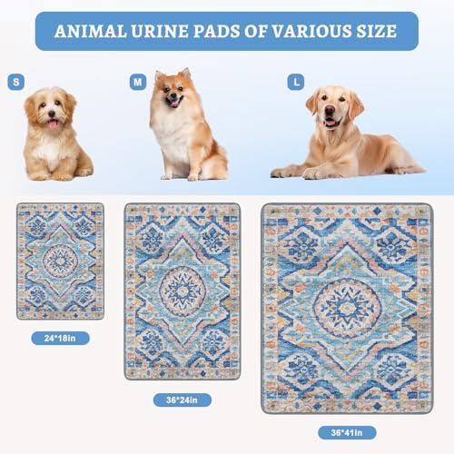 NOYAL Washable Dog Pee Pads, Reusable Puppy Training, 2 Pack