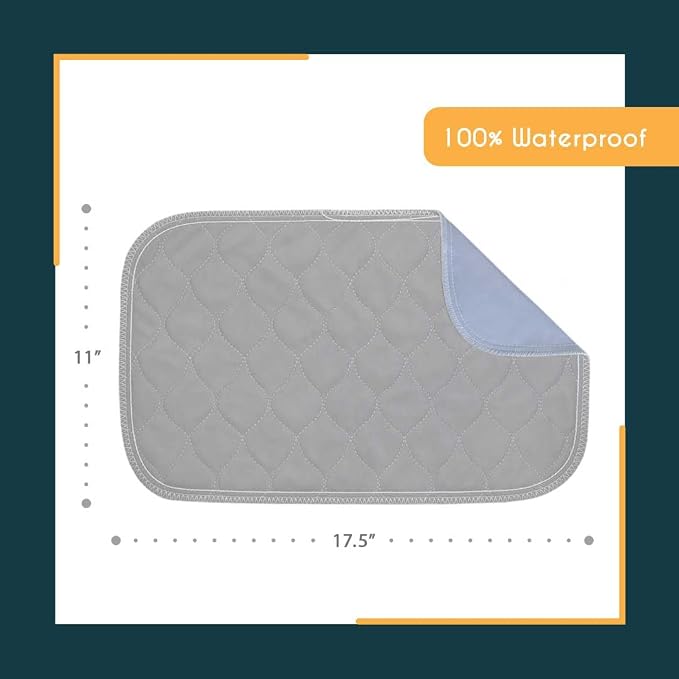 rocket & rex Washable Cat & Dog Carrier Pad, Reusable Liner Insert (2pk) | Waterproof, extra-small (17.5"x11"). Fits litter boxes, crates & travel carriers. OEKO-TEX certified, chemical-free.