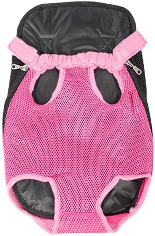 Front Cat Dog Backpack Travel Bag Sling Carrier Portable Outdoor Lightweight and Soft Comfortable Puppy Kitty Rabbit Double-Sided Pouch Shoulder Carry Tote Handbag B-Rosered XL