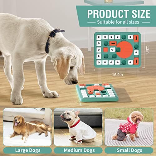 FOXMM Dog Puzzle Toys,Interactive Treat Puzzle Dog Toy for IQ Training