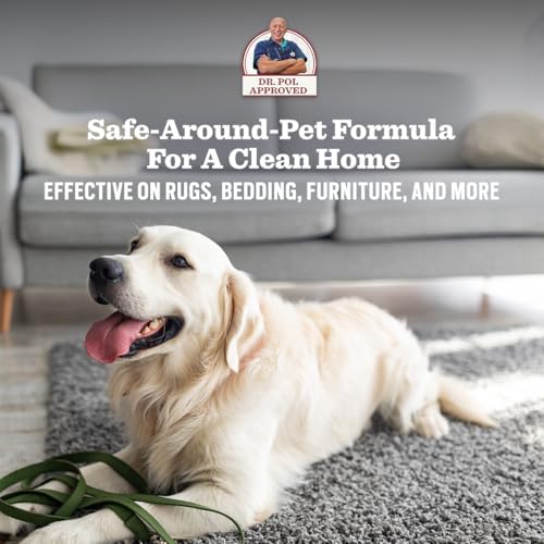 Dr. Pol Incredi-Pol Stain & Odor Remover | Eliminates Dirt, Urine | Safe and Effective Around Pets & Their Favorite Spots | Trigger Spray for Easy Use | 16 oz | Fresh Citrus