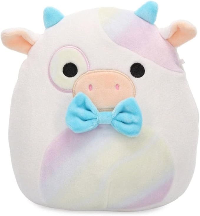Squishmallow Official Kellytoy Collectible Plush Farm Squad Squishy Soft Animals (Belozi Cow, 8 Inch)
