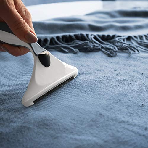 GLEENER Battery-Free Fabric Shaver & Lint Brush | Ultimate Fuzz Remover Sweater Comb | Lint Remover and Depiller for Clothing & Furniture (Navy)