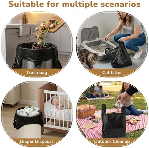 Dog Poop Bags with Handles Compatible with Arm and Hammer Pooper Scooper