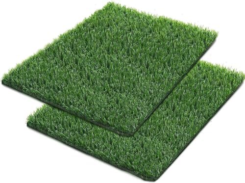 Artificial Grass for Dogs Pee Tray Fake Grass Mat for Professional Puppy Potty Trainer Replacement Dog Grass Pad for Indoor and Outdoor (30 x 20 Inch(Pack of 2))