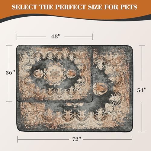 Thicken Washable Pee Pads for Dogs, 54"x72" Waterproof Reusable Dog Pads.