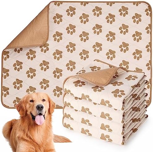 Washable Pee Pads for Dogs | 36"x45" Reusable Puppy Pads | Absorbent Pet Travel Pad | Anti-Slip Waterproof Pet Training Mats with Absorbency for Puppies & Elderly Dogs (XL)