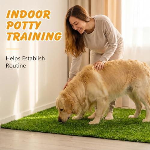 Ondware Grass Pee Pads for Dogs Potty 39.3×31.5 Inches Fake Grass Pee Pad