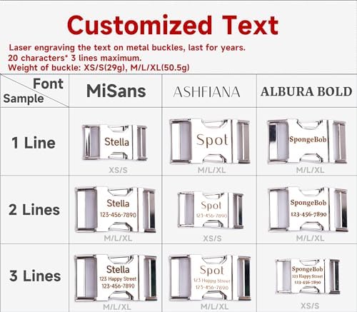 Durable Personalized Dog Collar Custom Engraving (C Brown/Yellow)