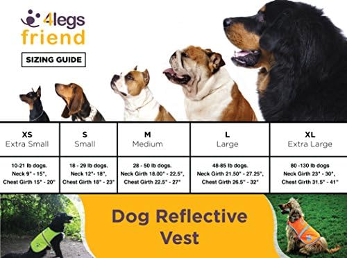 Safety Reflective Vest for Dogs - High Visibility for Outdoor Activity Day and Night, Protect Your Pet from Cars & Hunting Accidents