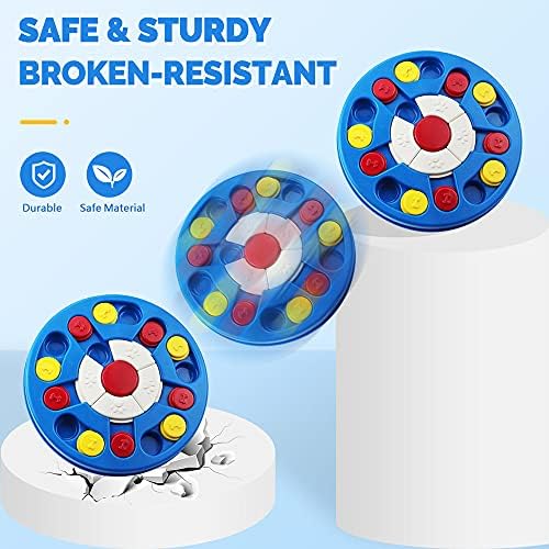 Joansan Dog Puzzle Toy, Interactive Dog Game, Mentally Stimulating Treat Dispenser for Large Dogs, Food Grade Material, Sequential Skills, Portable