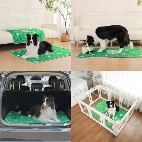Aitmexcn Washable Dog Pee Pads, 2 Pack Large Lawn Puppy Pads, 36'' x 48''